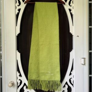 Lime Green Alpaca Scarf